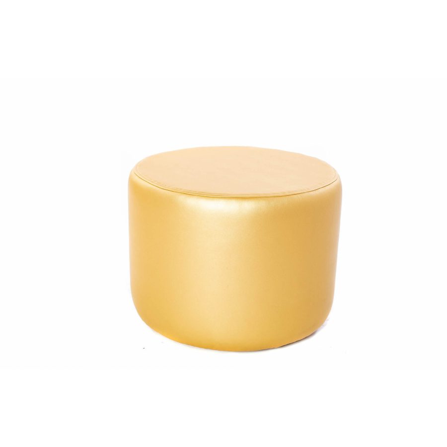 Puf Cilindro Dorado