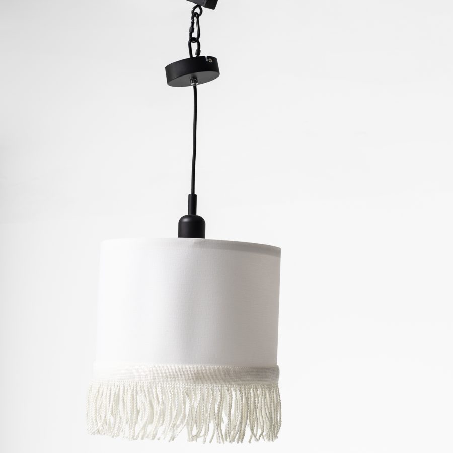 Lámpara Pantalla 60 diámetro con Flecos