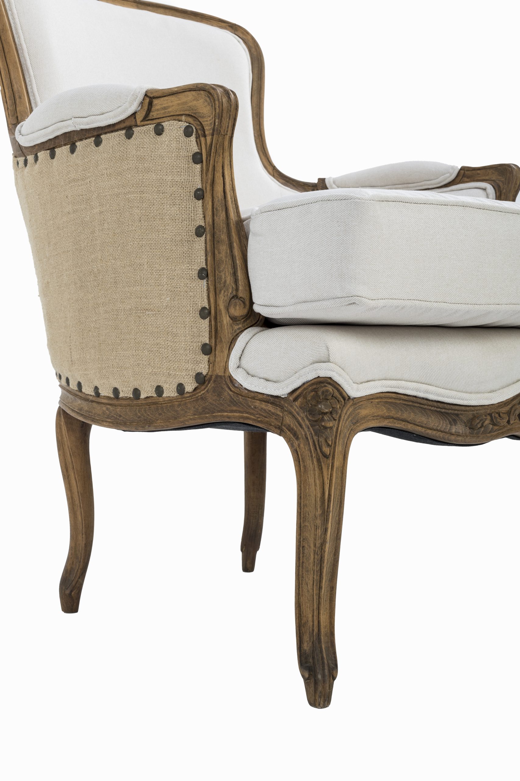 Sillón Luis XV Neutro detalles