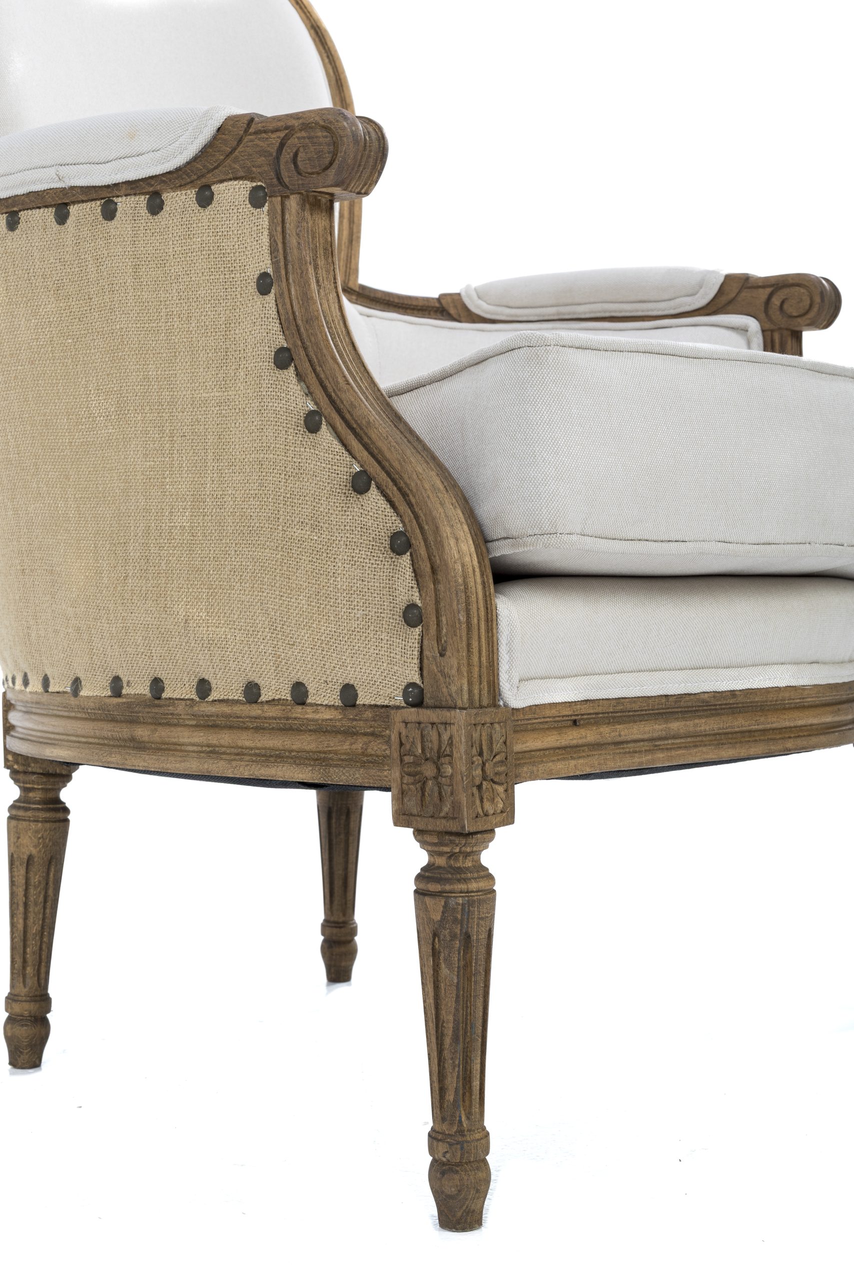 Sillón Luis XVI Neutro Detalles